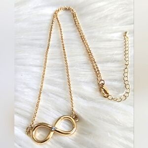 infinity gold necklace